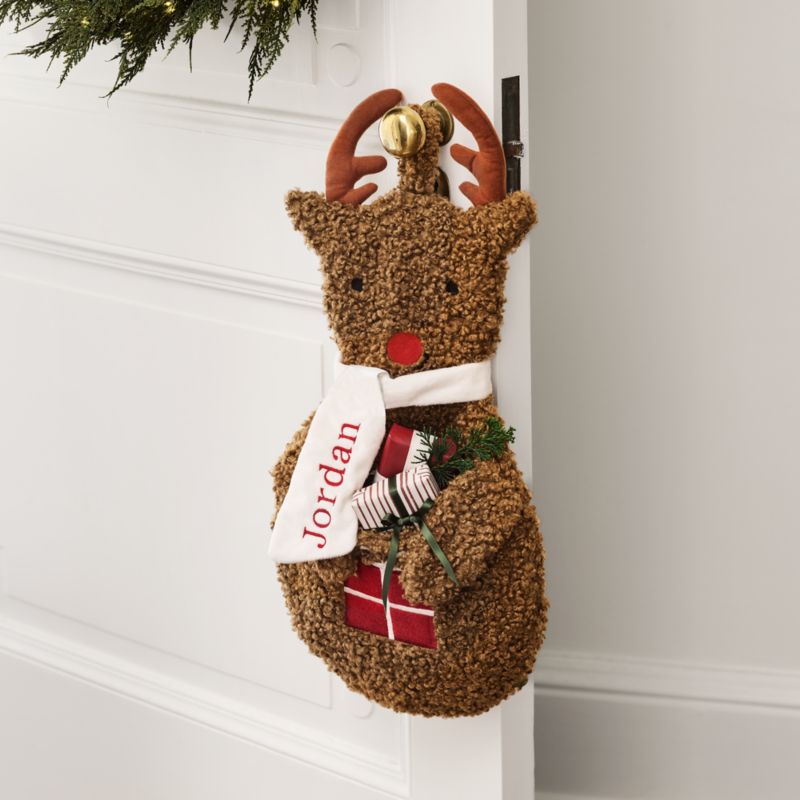 Sherpa Reindeer Kids Christmas Stocking - image 6 of 10