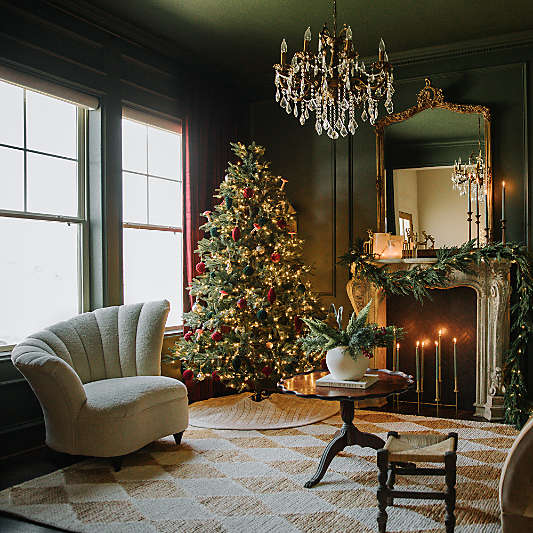 Faux Cypress Real Touch Christmas Garland 6'
