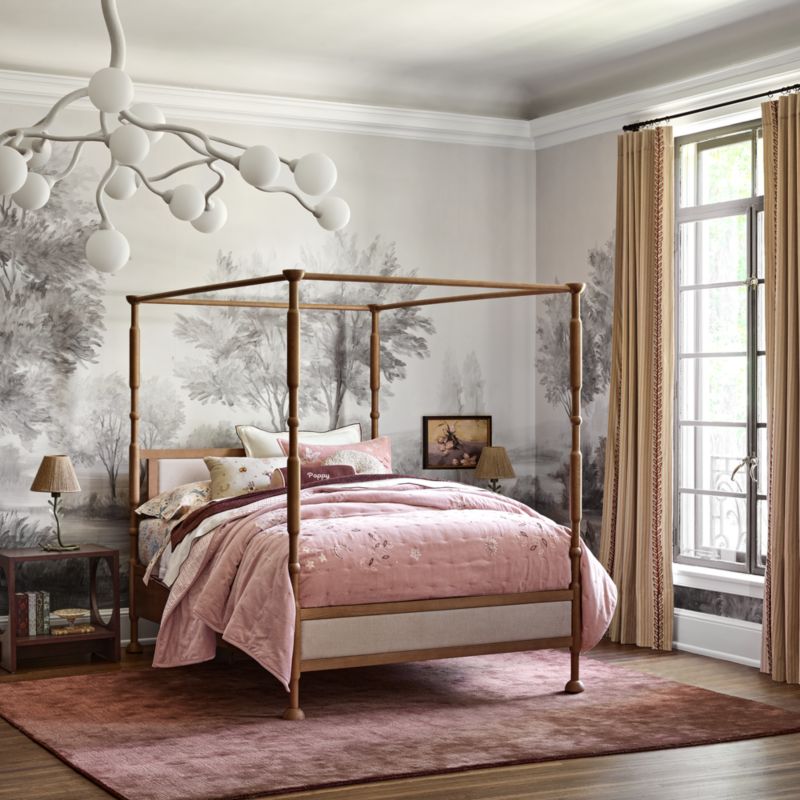 Narrative Chestnut Red Wool and Tencel Kids Area Rug 6'x9' by Jeremiah Brent