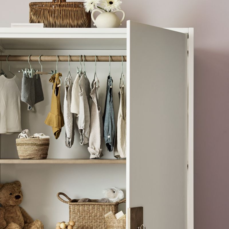 Memoire Ivory High-Gloss Lacquer Kids Storage Armoire Cabinet by Jeremiah Brent - image 7 of 13