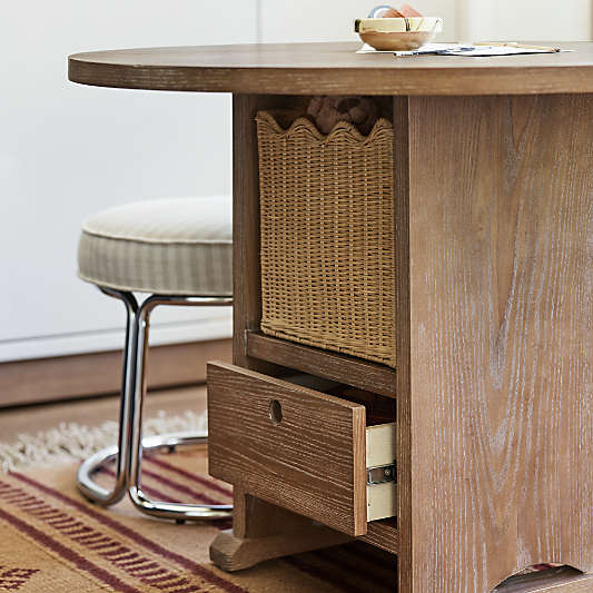 Keepsake Wavy Wicker Kids Storage Bin by Jeremiah Brent