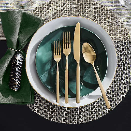 Chilewich ® Knitty Neutral Easy-Clean Vinyl Placemat
