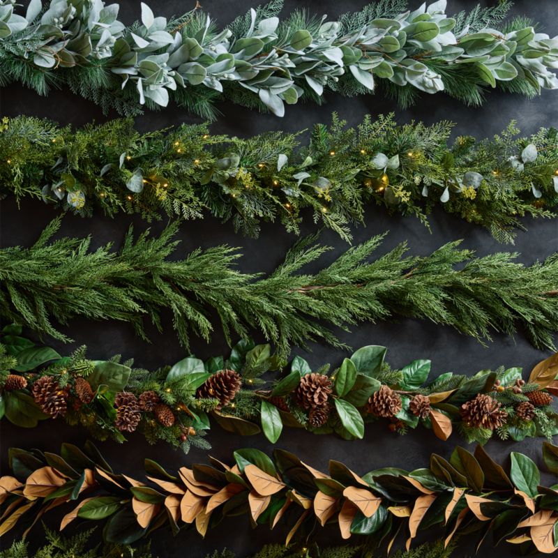 Faux Cypress Real Touch Christmas Garland 6' - image 8 of 16