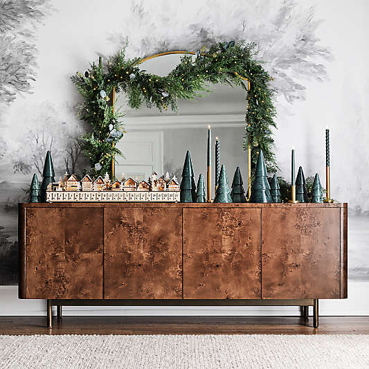 Mota 80" Dark Burl Wood Storage Media Console