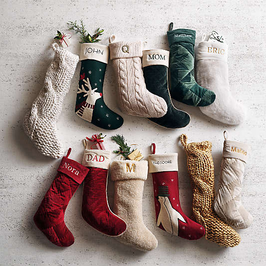 Arctic Friends Wool Christmas Stockings by Joan Anderson