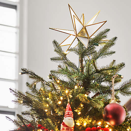 Frosted Glass Star Christmas Tree Topper