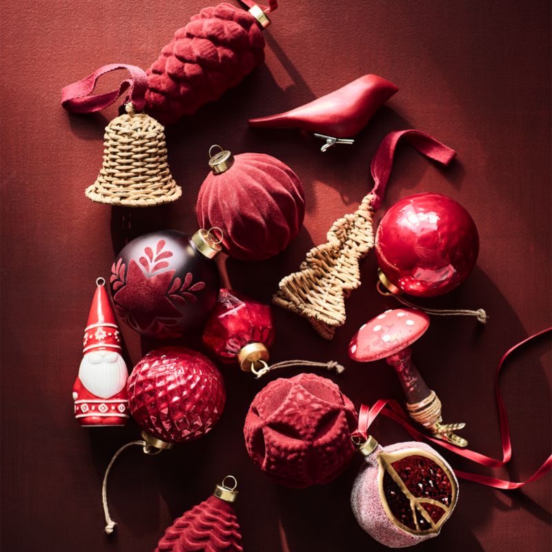 Rattan Christmas Ornaments, Set of 4 - image 1 of 3