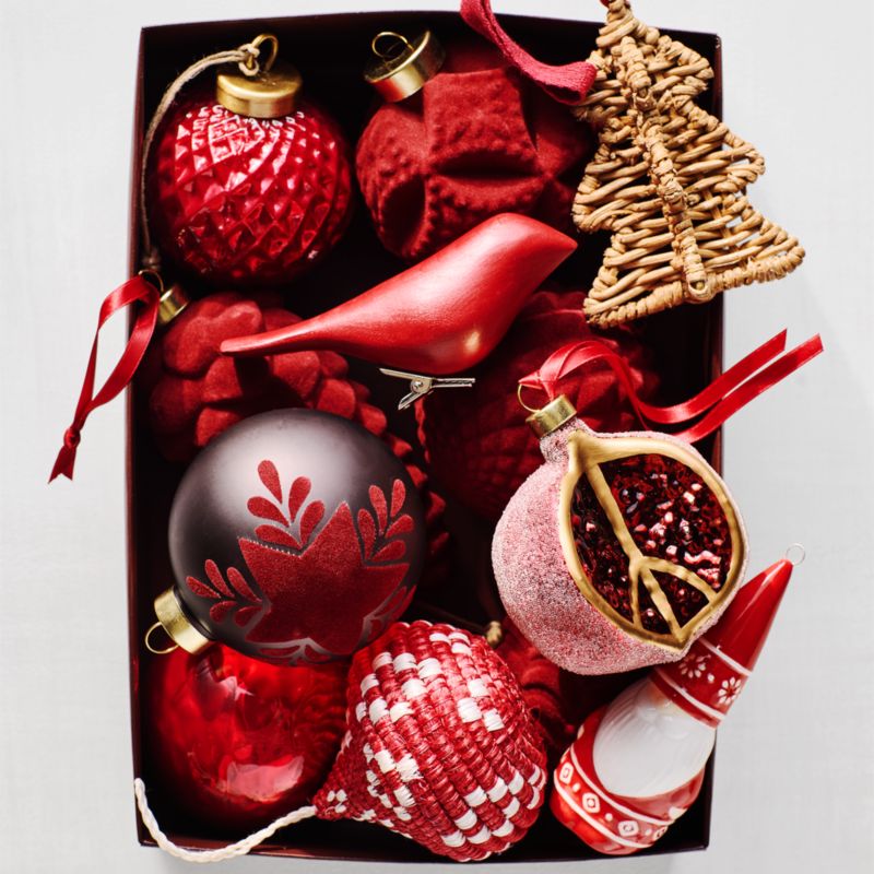 Rattan Christmas Ornaments, Set of 4 - image 2 of 3