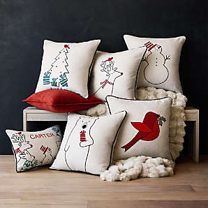 Christmas Pillows Throw Blankets Pillow Covers Crate Barrel Canada