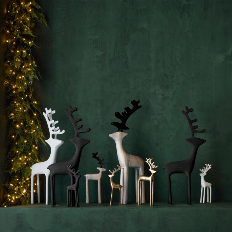 Zinc Holiday Reindeer Decoration 10.5" - image 2 of 12