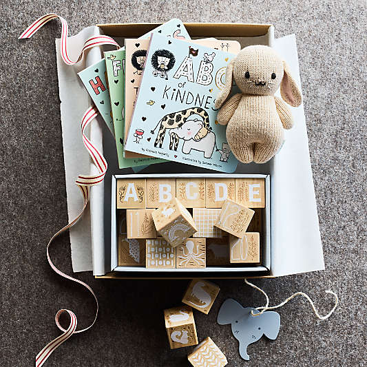 Bunny & Blocks Baby Keepsake Set