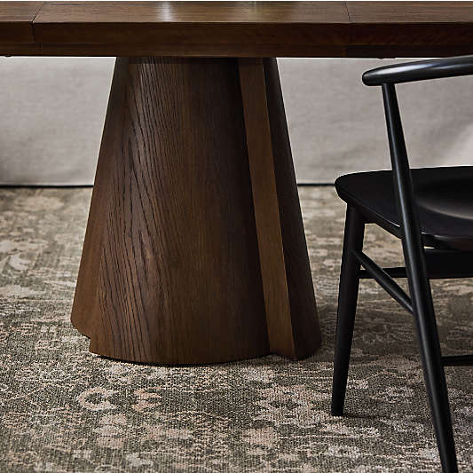 Ladera 48"-70" Oak Extendable Pedestal Dining Table