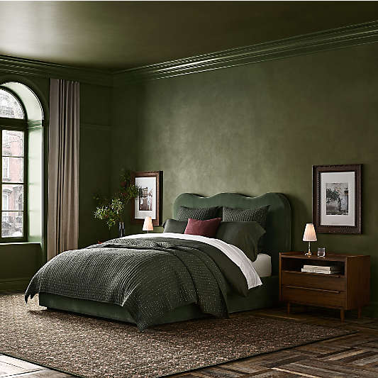 Amara Curved Upholstered Storage Bed