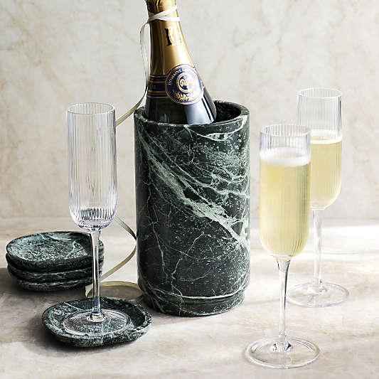 Fern Green Marble Wine Cooler