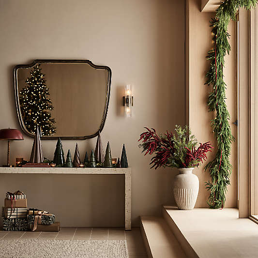 Faux Juniper Berry and Red Amaranthus Stem Bundle