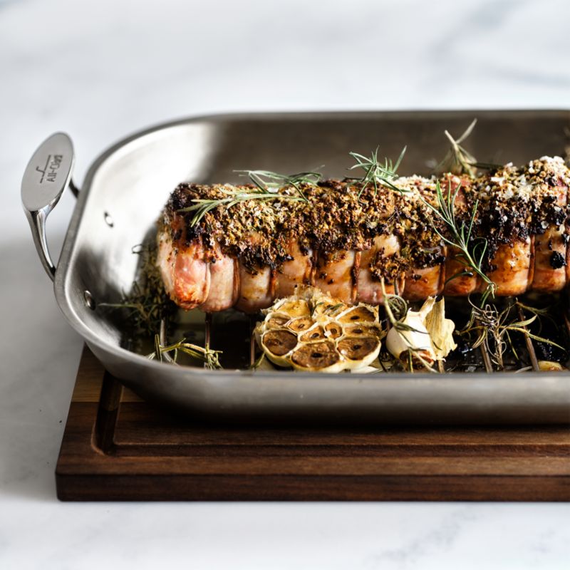 All-Clad ® D3 Curated Large 18.5" Flared Roasting Pan with Rack - image 4 of 8