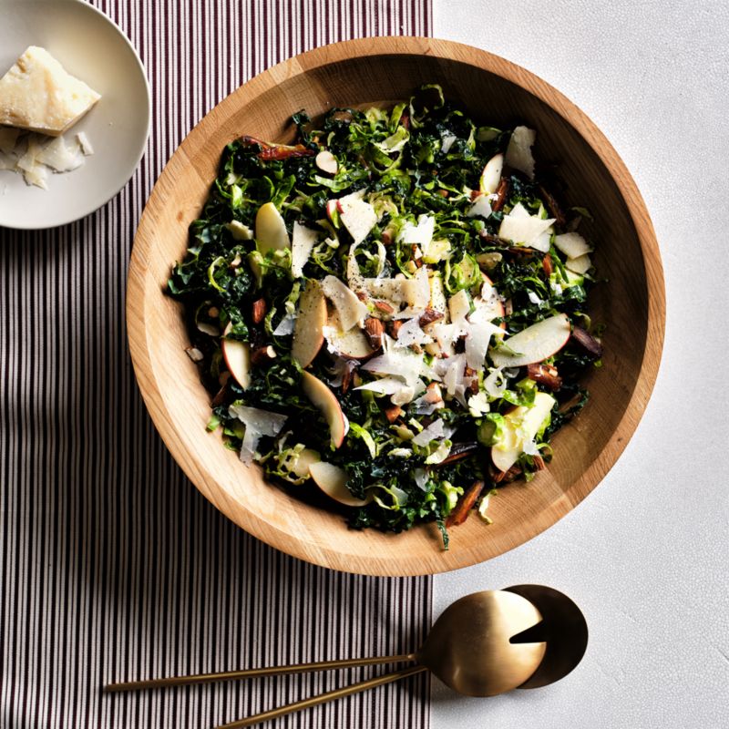 Madeira 14" Oak Wood Salad Serving Bowl - image 1 of 6