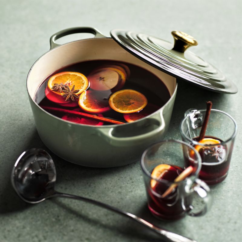 Le Creuset ® Signature 5.5-Qt. Thyme Enameled Cast Iron Round Dutch Oven - image 2 of 12