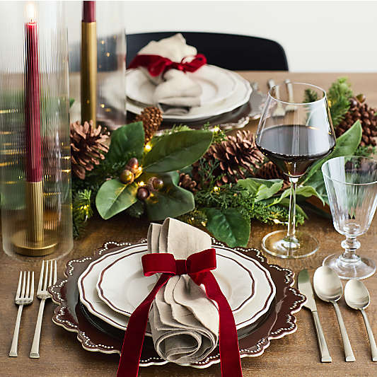 Orion Brass Finish Taper Candle Holders with Fluted Glass Candle Holder Sleeves