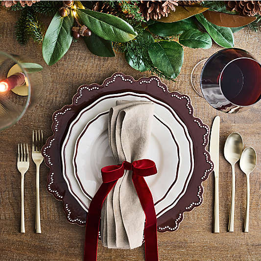 Claret Stoneware Salad Plate
