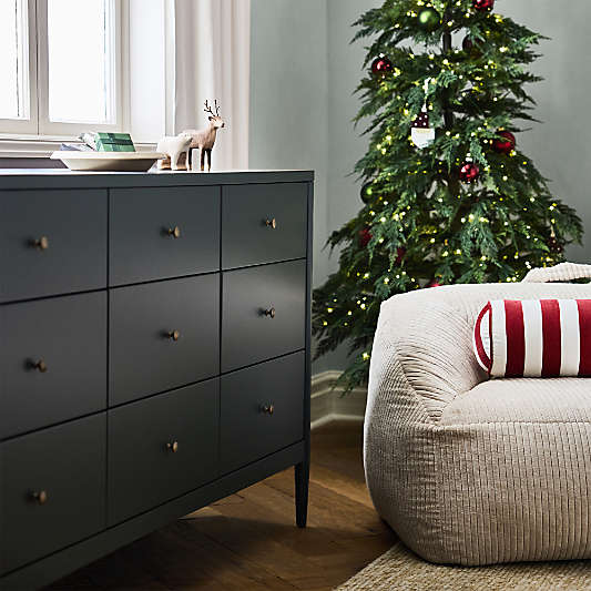 Hampshire 64" Olive Green Extra Wide 9-Drawer Kids Dresser