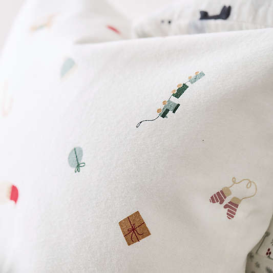 Supercozy Merry Moments Christmas 100% Organic Cotton Flannel Toddler Sheet Set