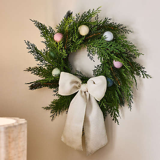 Snowy Day Kids Christmas Wee Wreath