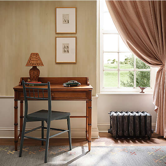 Jamieson Balsam Green Wood Kids Desk Chair by Sharland England