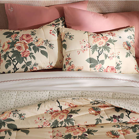 Rose Meadow Organic Cotton Kids Quilted Comforter by Sharland England