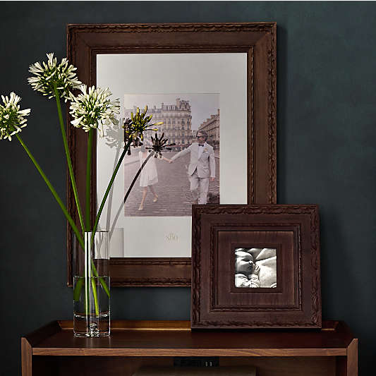 Edinburgh Walnut Wood 11x14 Wall Picture Frame with Interchangeable Mats