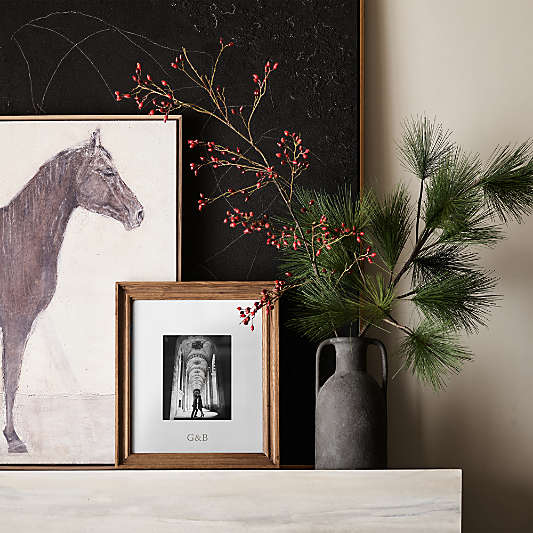 Belfast Natural Oak Wood 11x14 Wall Picture Frame with Interchangeable Mats