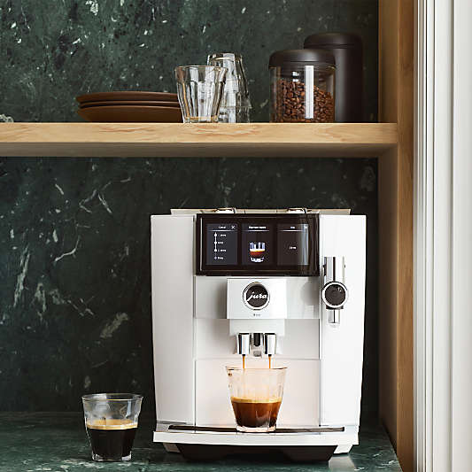 JURA ® J8 twin Automatic Espresso Machine in Diamond White
