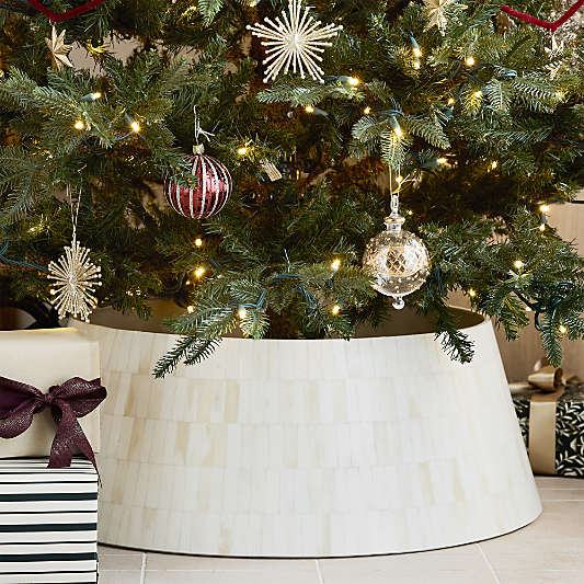 Natural Bone Inlay Christmas Tree Collar 27.5"