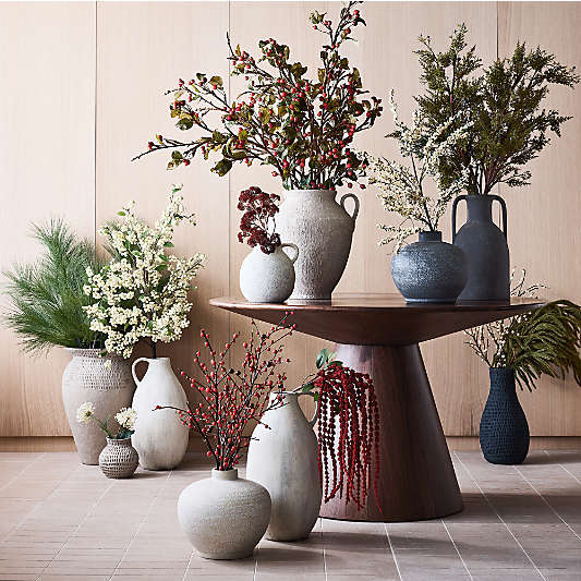 Faux Cream Viburnum Flower Stem 24" by Abigail Ahern