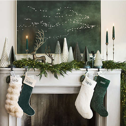Mountain Pine Christmas Tree Taper Candles, Set of 2