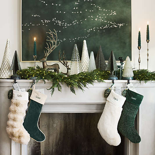 Mountain Pine Christmas Tree Taper Candles, Set of 2