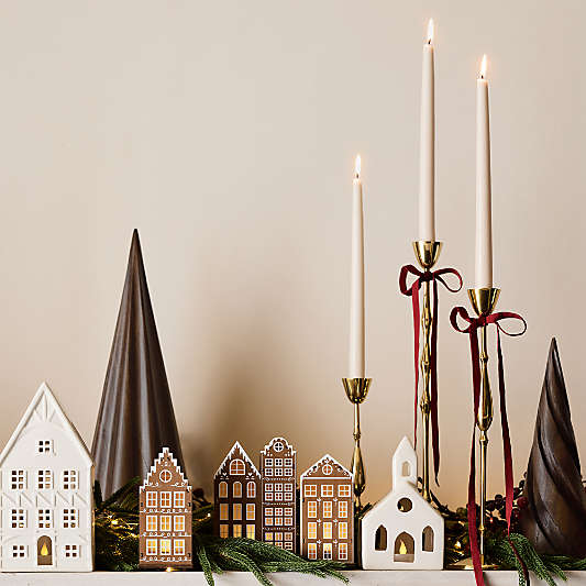 LED Gingerbread Village Holiday Decorations
