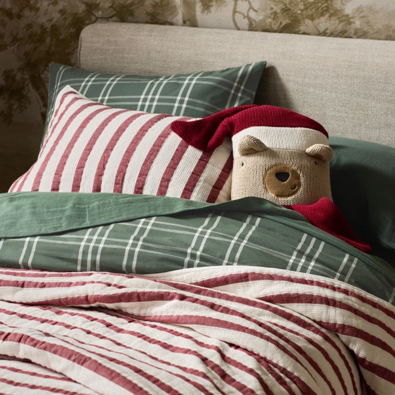 Stax Pine Green Kids Twin Duvet Cover - image 2 of 10