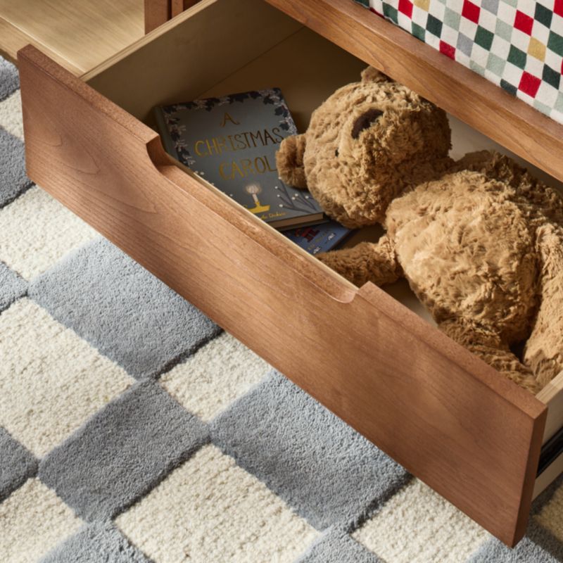 Bridgeman Hazelnut Wood Kids Twin Bunk with Storage Trundle - image 3 of 14