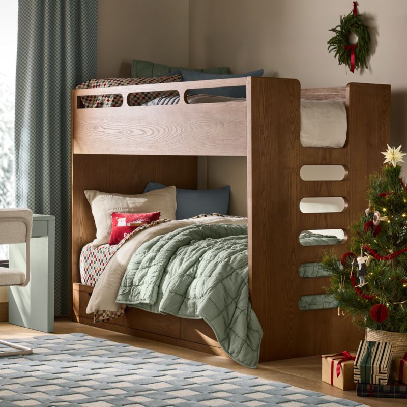 Supercozy Holiday Checkerboard Organic Flannel Kids Twin Sheet Set - image 3 of 6