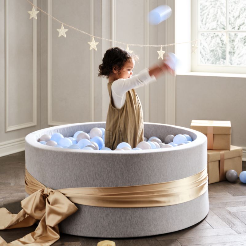 Baby and Toddler Light Grey Pop-Up Ball Pit with Star Balls - image 1 of 10