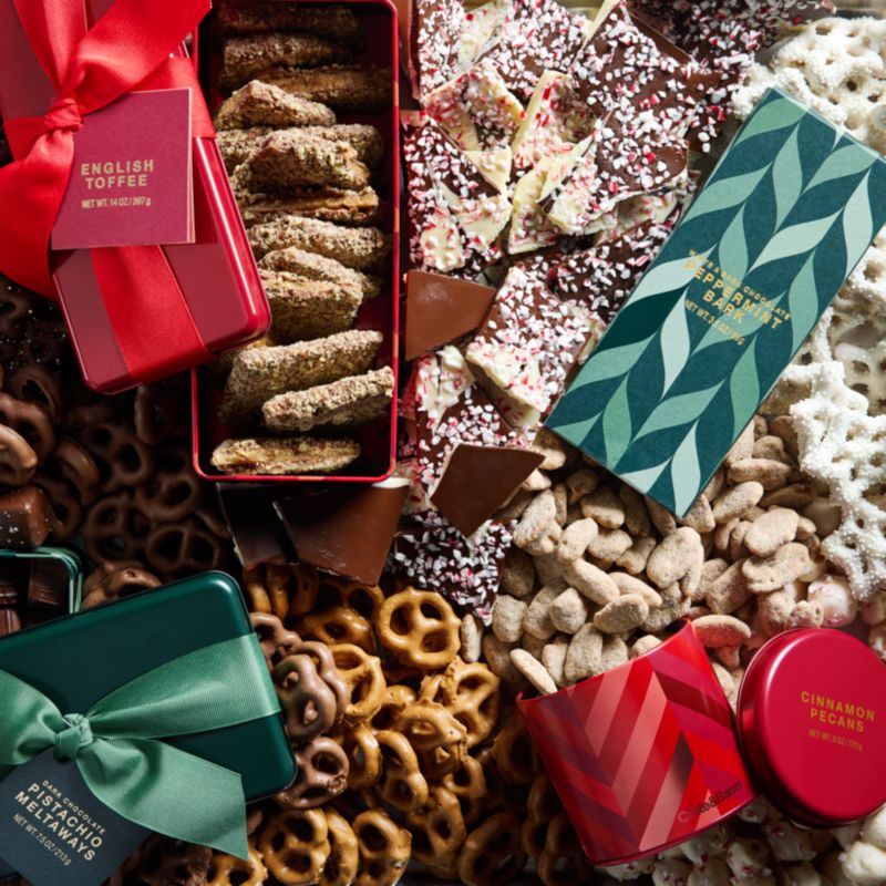 Stocking Stuffer White & Dark Chocolate Peppermint Bark Bar - image 1 of 6