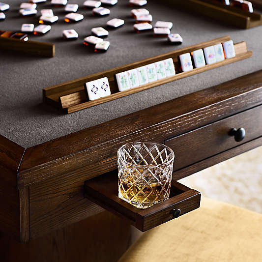 Bam Bird Boutique Tortoise Mahjong Tiles with Lucite Box
