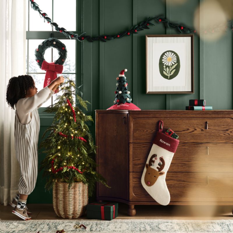 Festive Friends Reindeer Kids Christmas Stocking - image 1 of 7
