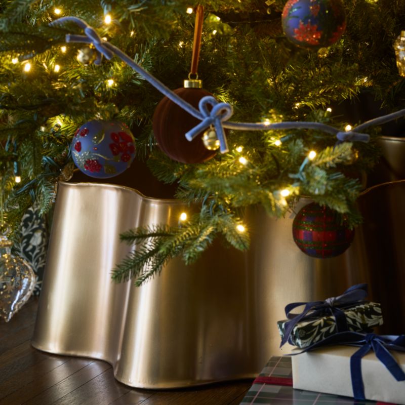 Jingle Bells and Blue Velvet Christmas Garland - image 1 of 4
