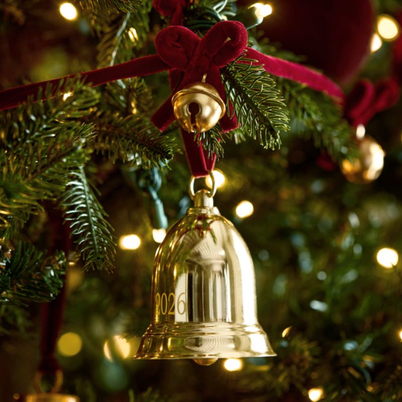 Gold Classic Bell 2026 Christmas Tree Ornament - image 1 of 2