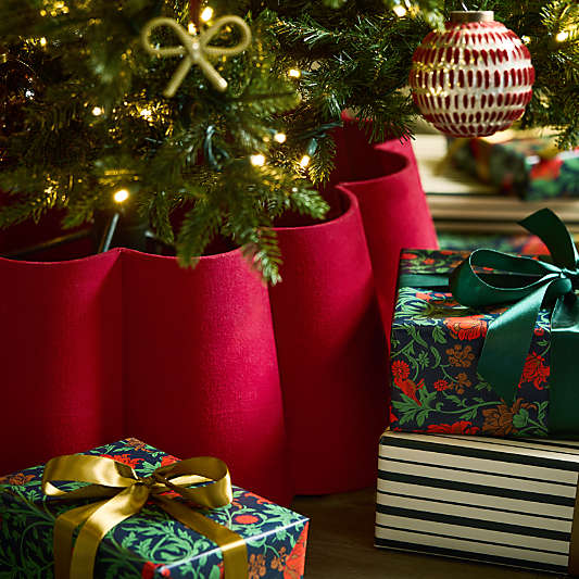 Winter Florals Holiday Gift Wrap