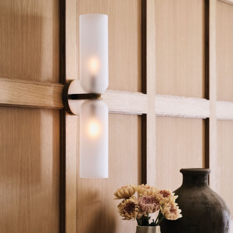 Velato Pewter and Glass Wall Sconce Light - image 7 of 11