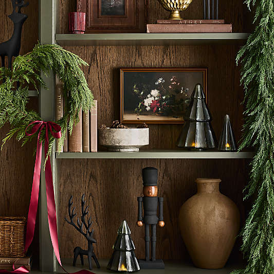 Faux Cypress Real Touch Christmas Wreath and Garlands