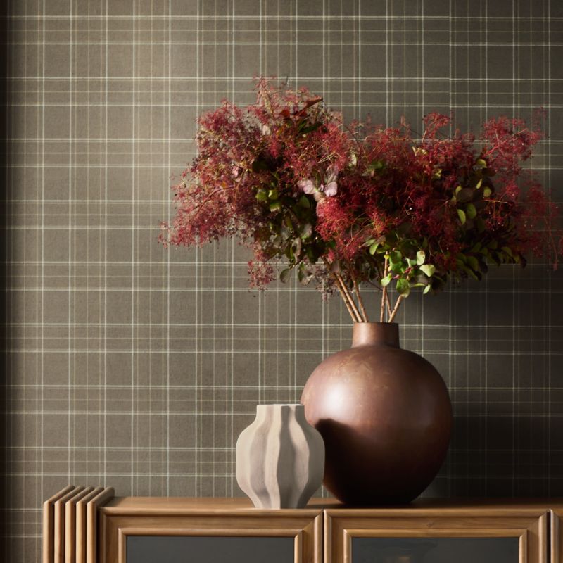Balmoral Dark Green Plaid Wallpaper - image 2 of 4